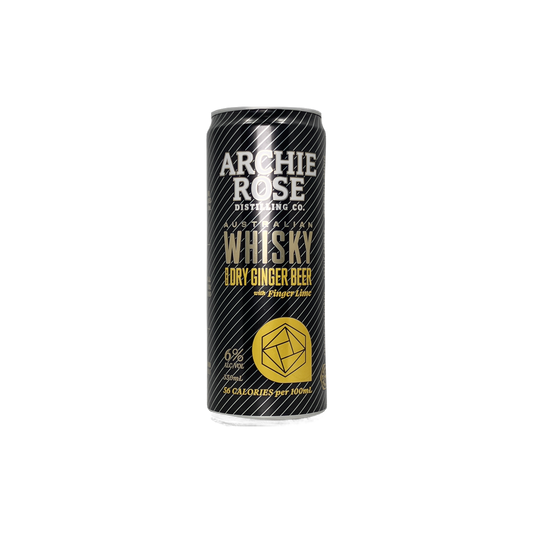 Archie Rose Double Malt Whiskey with Dry Ginger Beer & Finger Lime 330ml