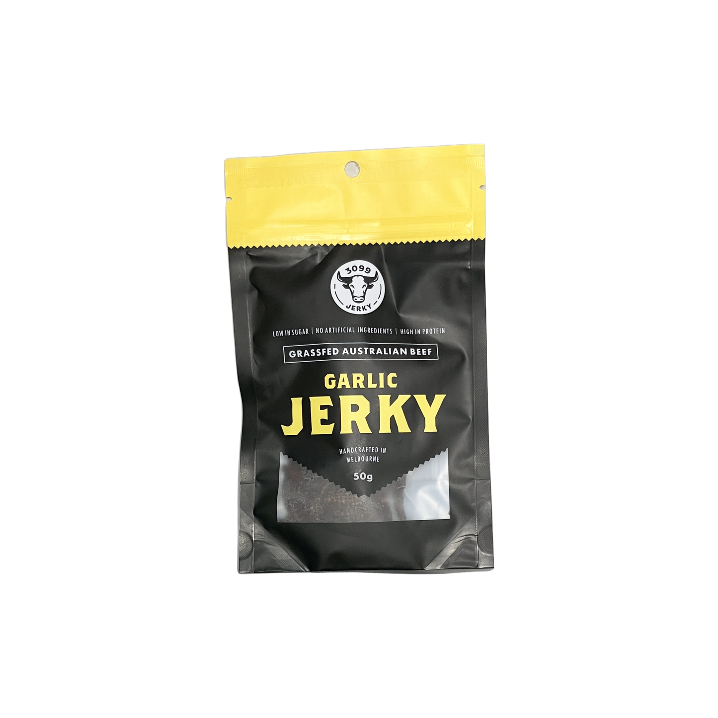 3099 Beef Jerky Garlic 50gm