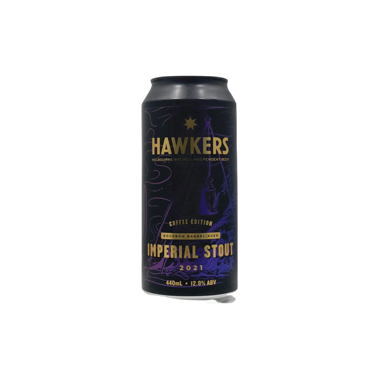 Hawkers Coffee Bourbon Barrel Aged Imperial Stout 2021 440ml