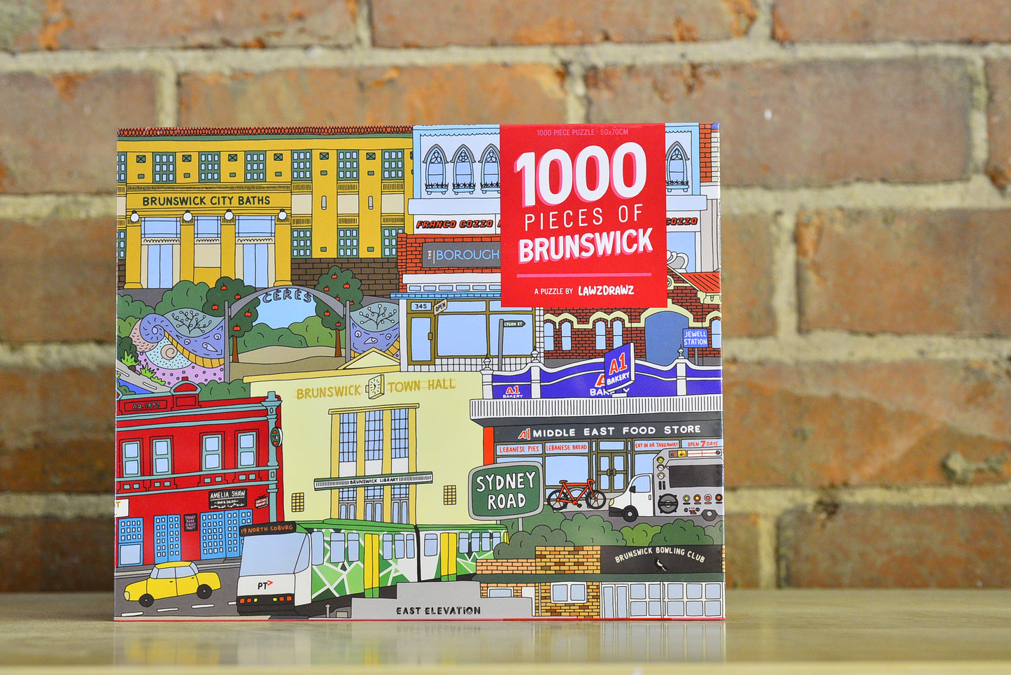 1000 Pieces of Brunswick puzzle by @Lawzdrawz