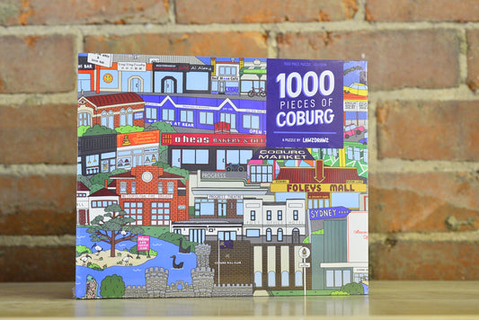 1000 Pieces of Coburg puzzle by @Lawzdrawz